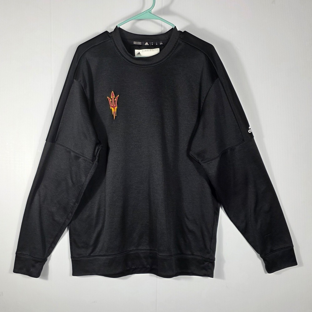 Adidas Arizona State Sun Devils Crewneck Sweatshirt Mens XL Black ASU Pac-12